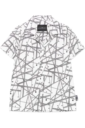John Richmond T-shirt à imprimé chaîne