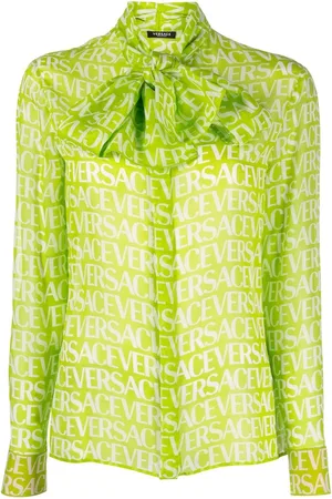 VERSACE Blouse à col lavallière
