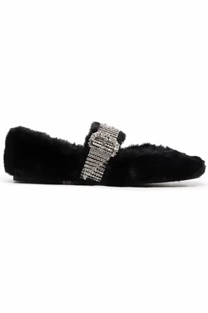 Jimmy Choo Ballerines Krista en fourrure artificielle