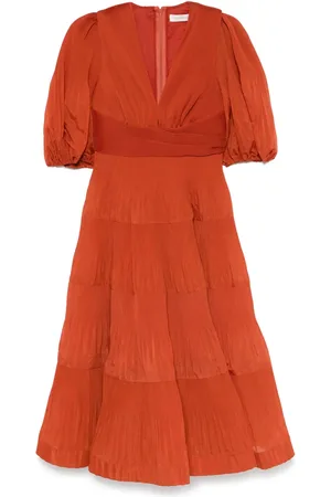 ZIMMERMANN Robe mi-longue à design plissé