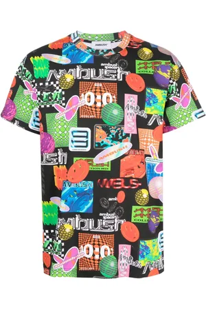 AMBUSH T-shirt en coton à logo imprimé