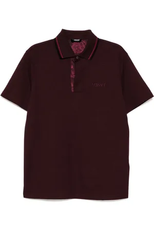 VERSACE Polo à logo brodé