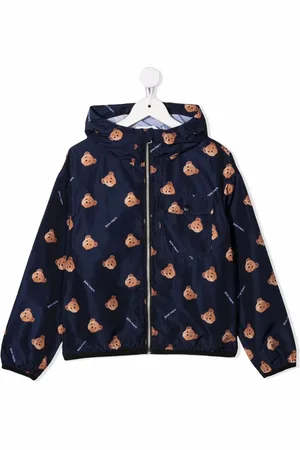 Palm Angels Coupe-vent à motif ourson