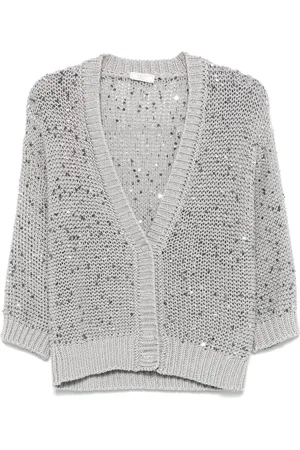 PESERICO SIGN Cardigan brodé de sequins
