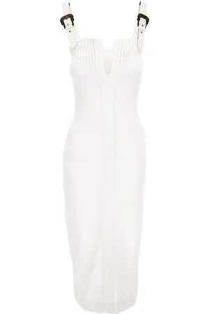 VERSACE Robe mi-longue à taille ceinturée