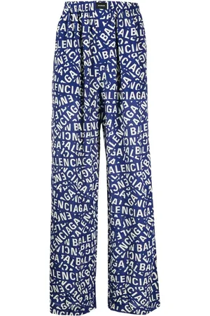 Balenciaga Pantalon de pyjama à logo imprimé