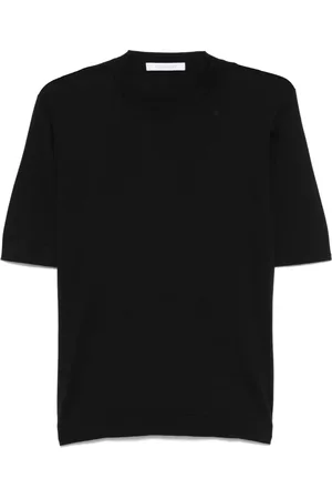 Cruciani T-shirt en maille nervurée
