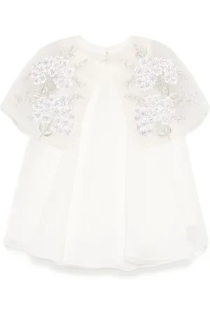 Maison Ava Robe mi-longue à perles brodées