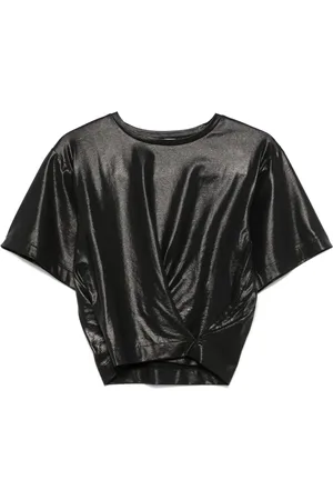NUDE T-shirt à fini métallisé