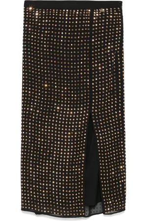 Patrizia Pepe Jupe mi-longue à détails de strass