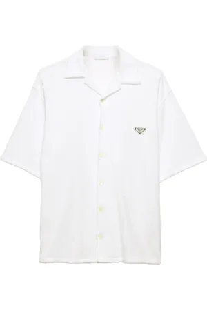 Prada Chemise en tissu éponge à manches courtes