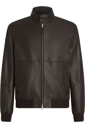 Ermenegildo Zegna Veste bomber en cuir