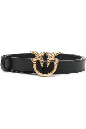 Pinko Ceinture Love en cuir à boucle logo