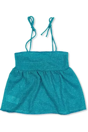 Oseree Blouse à effet métallisé