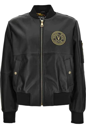 VERSACE Veste en cuir