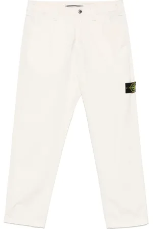 Stone Island Pantalon cargo à patch Compass