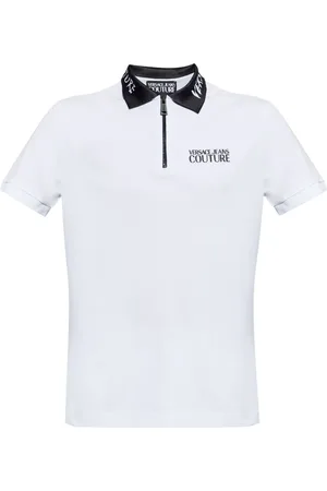 VERSACE Polo à logo imprimé