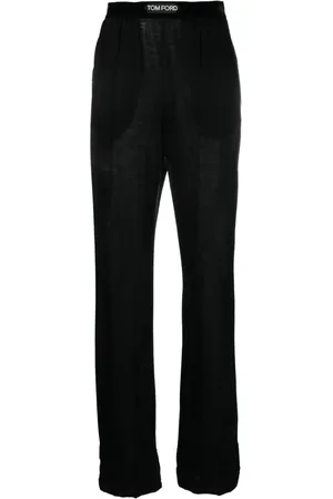 Tom Ford Pantalon de jogging en cachemire à taille logo