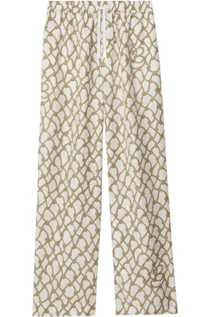 Burberry Pantalon imprimé à design noué
