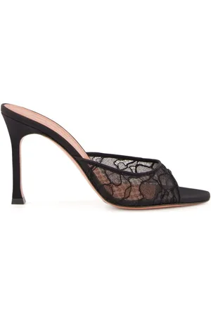 Amina Muaddi Mules Alexa 95 mm à lacets