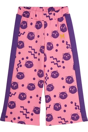 Mini Rodini Pantalon à imprimé chat