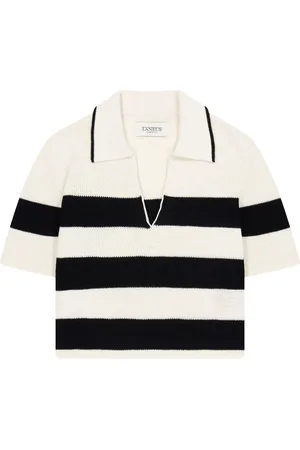 LANEUS Polo crop en maille