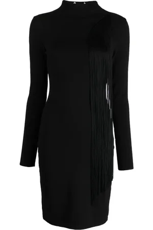 Stella McCartney Robe frangée à design asymétrique