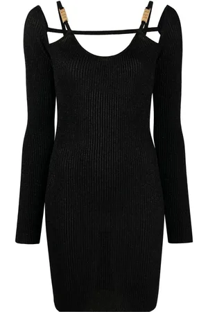 GCDS Robe en maille à découpes aux épaules