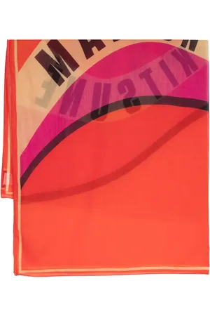 Maison Kitsuné écharpe en coton à logo imprimé