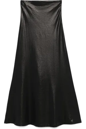 NUDE Robe longue à effet métallisé