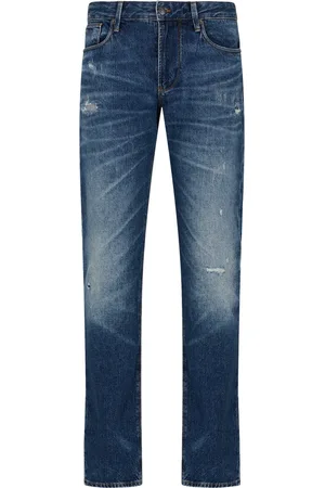Emporio Armani Jean slim à effet usé