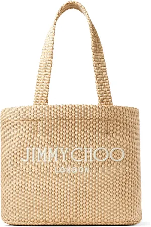 Jimmy Choo Sac de plage à logo brodé