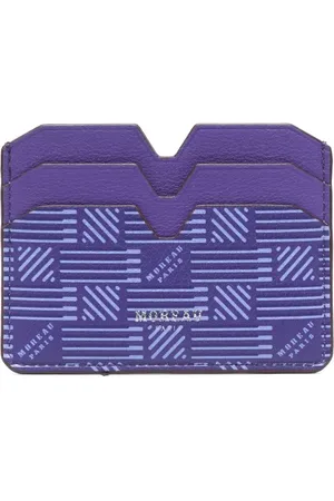 MOREAU Porte-cartes en cuir à logo imprimé
