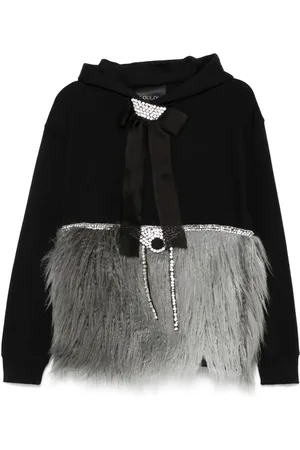 LOULOU Hoodie à ornements strassés