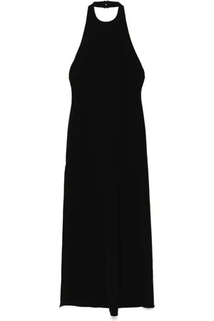 Amsale Robe en crêpe stretch Italian à dos-nu