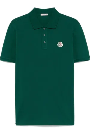 Moncler Polo en piqué à détails rayés