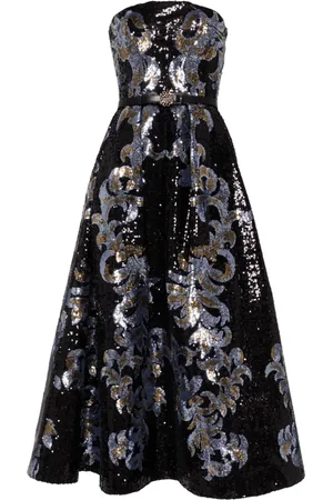 Elie saab Robe mi-longue à sequins
