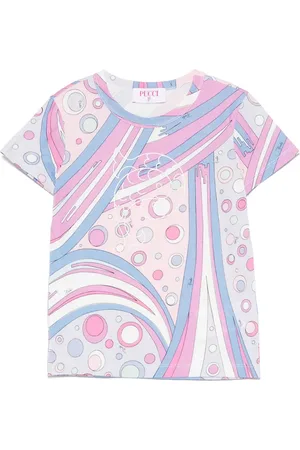 PUCCI Junior T-shirt à imprimé Fontane