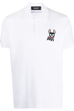 Dsquared2 Polo en coton à patch logo