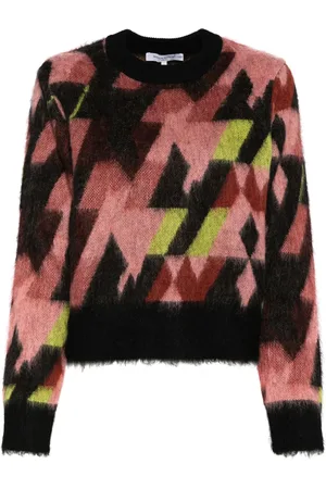 Maison Kitsuné Pull en maille intarsia