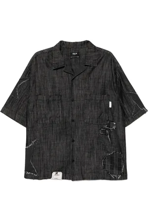 FIVE CM Chemise en jean à manches courtes