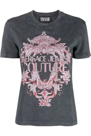 VERSACE T-shirt à imprimé baroque