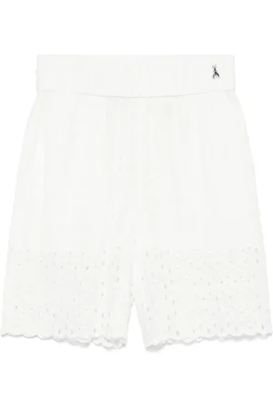 Patrizia Pepe Short en broderie anglaise à logo