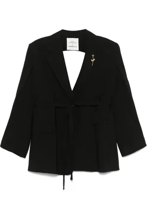 MARELLA X Emily Ratajkowski blazer à découpes