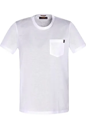 MOORER T-shirt en coton à poche poitrine