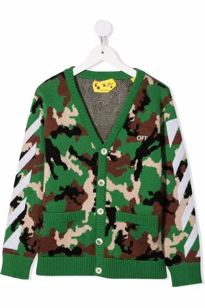 OFF-WHITE Cardigan à motif camouflage
