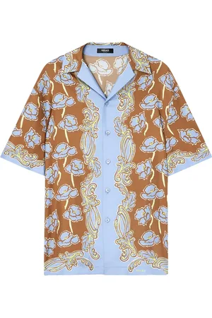 VERSACE Chemise Poppies en soie