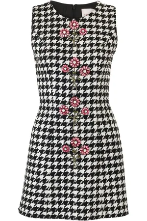 Carolina Herrera Robe courte à motif pied-de-poule