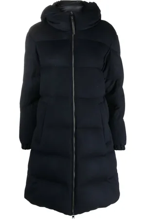 Woolrich Manteau matelassé en laine à col cheminée