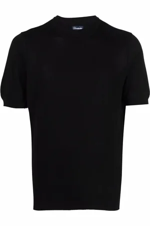DRUMOHR T-shirt en maille fine à col montant